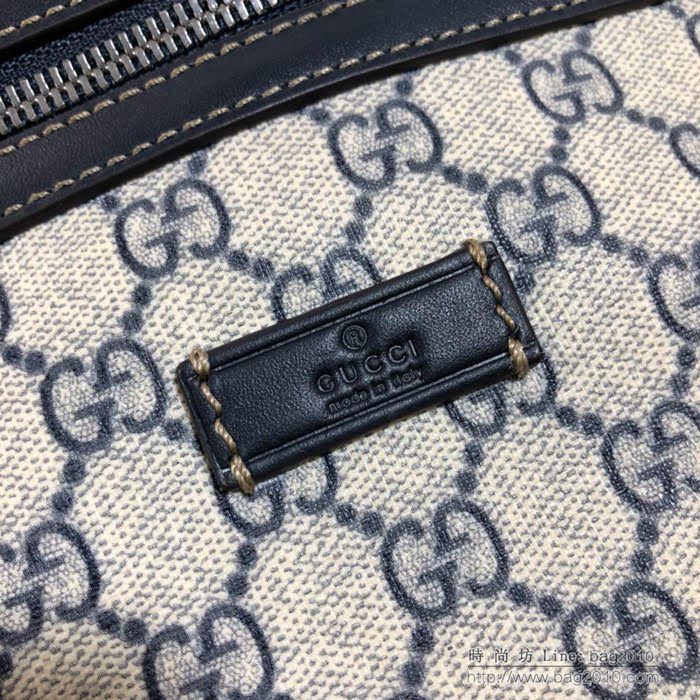 GUCCI古馳腰包 新款 專櫃品質 233269 進口牛皮 男士腰包 時尚單品 藍pvc  ydgq3411